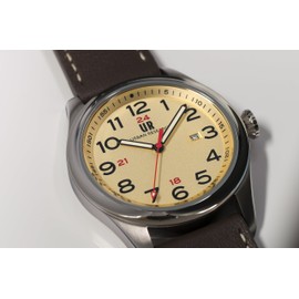 Urban Research UR001-03 Men's Watch Brown, Dial Color - Cream, 3 Hand Date Watch