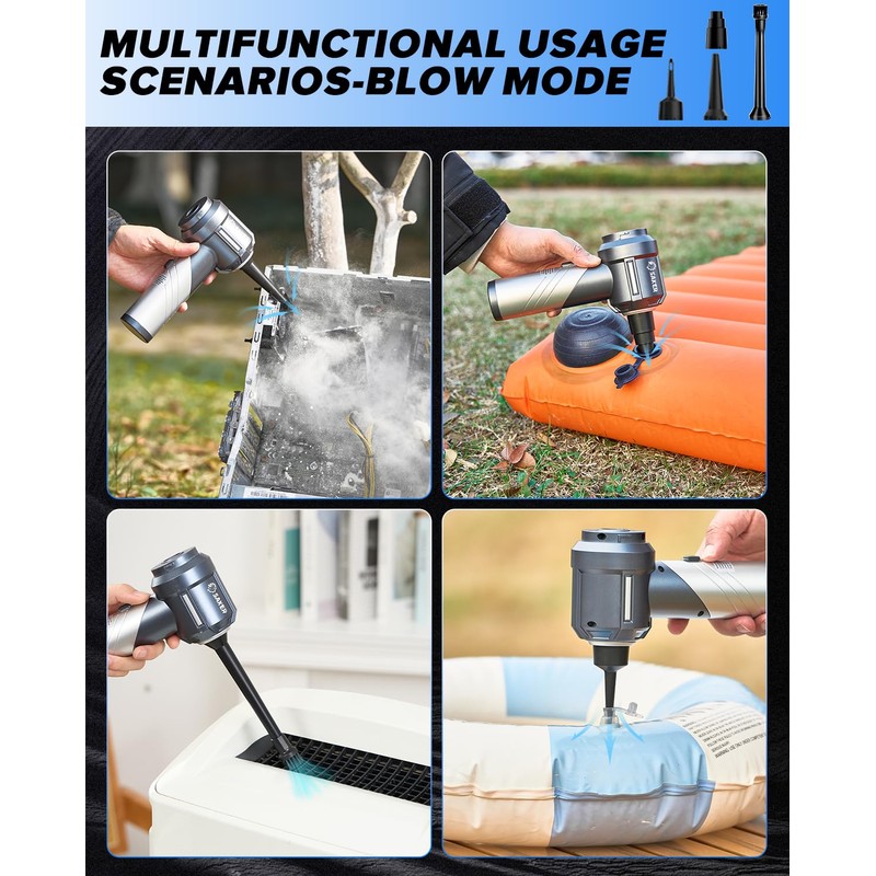 Saker Car Vacuum Portable Cordless, Foldable Mini Handheld Vacuum Cordless