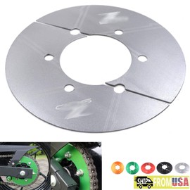 HTTMT- Gray CNC Sprocket Chain Guard Cover Protector Compatible with Kawasak Z900 Z 900 2017-2020 [P/N: GZSP-KA-005]