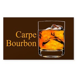 CafePress Carpe Bourbon Oval Rectangle Bumper Sticker Car Decal