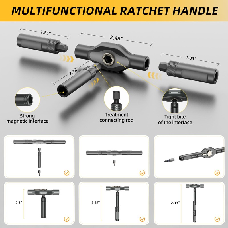 Duratl 42 in 1 Magnetic Screwdriver Set with 40pcs Magnetic