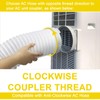 Portable Air Conditioner Hose, 5.9" Diameter Anti-Clockwise Thread, Universal Replacement