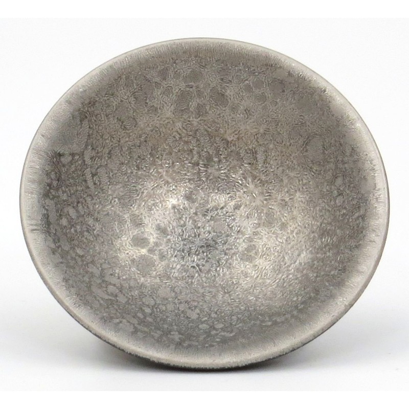 Arita Ware 467130-774 Teetsu Kiln, Flat Glass, Guinomi, Silver in