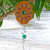Art Jardin Spiral Wind Spinner - Green Spinner Ball with