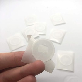 10 X NFC Tags | NXP Chip NTAG213 | 144 Bytes Memory | White Round Stickers | Strong Glue | High Scan Strength with Slim Design