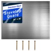 Pelopy 24 by 36 Inch Reversible Stainless Steel Backsplash Metal