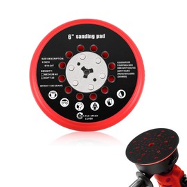 ANBOO Polishing Pads 150 mm - Multi-Hole Pad for Bosch 260890007 // GET 75-150 GEX 34-150 - Replacement Part for 6 Inch 72-Hole PU Velcro Backing Pad - Compatible with Bosch RSM6045 - Sanding Disc