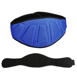 JZS Adjustable Weight Lifting Belt for Men and Women – Padded Gym Waist Belt for Powerlifting Strength Training and Workouts,Blue