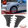 SDZ Carbon Effect Flexible Fender Side Air Vents Grilles Diffuser
