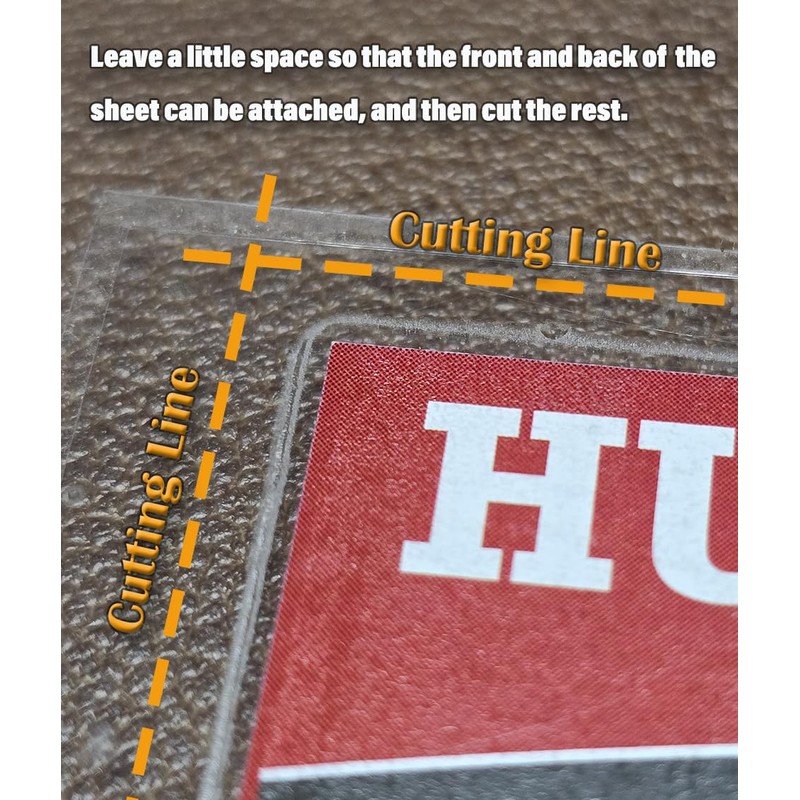 Huntz Self-Adhesive Laminating Sheets 9x12 – Pack of 24, Letter