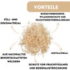 20 kg (kg) wood wool, natural, strawberry wool, made in