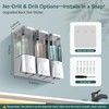 Shampoo and Conditioner Dispenser 3 Chamber No Drill Shower Soap