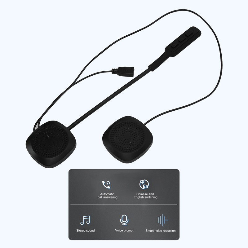Motorcycle Helmet Bluetooth Headphone Wireless Bluetooth 5.0 Stereo Noise Reduction