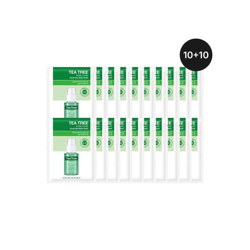 (10+10) Good Skin Tea Tree Mask Pack (10+10) 굿스킨 티트리