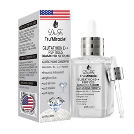 Glutathione Serum with 5+Peptides -20,000ppm Glutathione brightening 50X dark spot Serum for Face- Hyperpigmentation Serum, Anitoxidants B3,B5 C E Niacinamide fights Aging Signs [5 serum in 1]