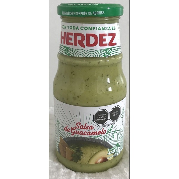 Salsa de Guacamole HERDEZ - Guacamole Sauce Herdez 445gr/1 lbs 8.6oz