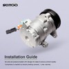 SCITOO AC Compressor Compatible with 2006-2007 for Jeep Commander 2004-2007