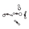 150pcs Fishing Barrel Bearing Rolling Swivels Kit Winding Resistance Stainless