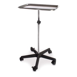 DUKAL 4365 Tech-Med Instrument Stand, Mobile Base, 20" Base Width, 19-1/2" Depth, Secure Height Adjustments 28"-48"
