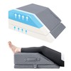 Wellsin 2 Height Adjustable Wedge Leg Pillow for Elevation, Memory