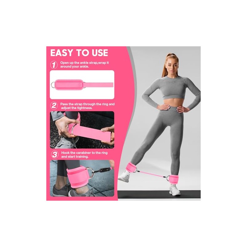 16 en 1 Kit de Barra de Pilates con Bandas
