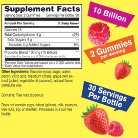 WellYeah Probiotic Gummies for Men with 10 Billion CFUs, Restore Natural Digestive Balance, Reduce Gas, Bloating, and Irregularity, Gluten Free, Non-GMO, Vegetarian - 60 Gummies