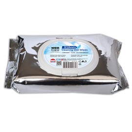 WBM Care Cleaning Wipes, Unscented & Convenient, Flip Top Dispenser, For all Types of Surfaces, On-The-Go Cleanliness, Wipes, 50 Sheets (Pack of 6)