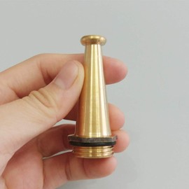 Yardwe Hose Jet Nozzle 1/2 Inch Copper High Pressure Garden Hose Jet Sprayer for Cleaning 2 Pieces