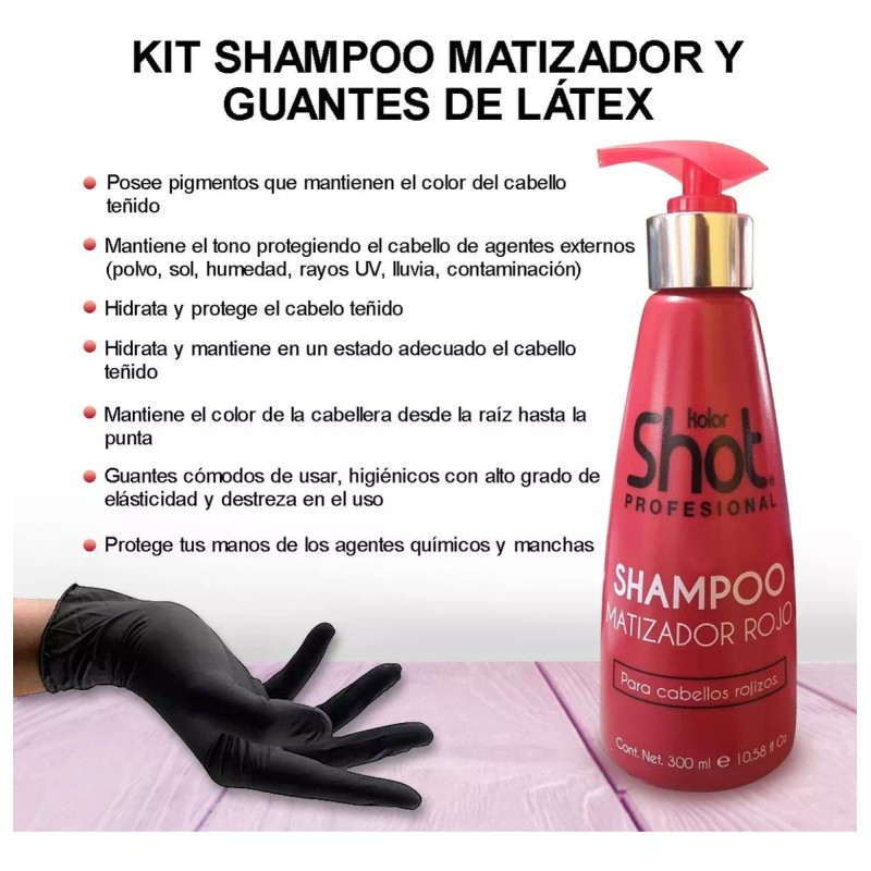 Biobelleza Shampoo Matizador Rojo Revive Tu Color Y Brillo