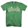Chowdaheadz Boston Irish Skyline T-Shirt - Unisex Vintage Tee Soft