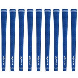 Karma Velour Blue Jumbo (+1/16") Golf Grips (9 Pack)