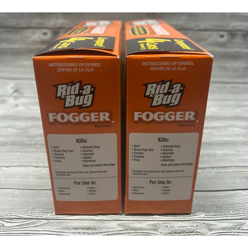 Rid-A-Bug Indoor Insect Killing Fogger *Unscented* Kills On Contact-2 (4