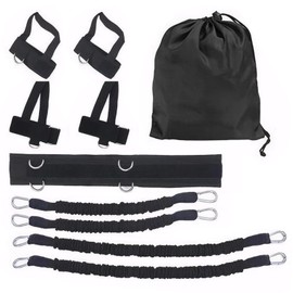 10PCS/Set Boxing Resistance Bands Adjustable Waist Strap Resistance Bands Set Men, with Storage Bag Latex Boxing Equipment for Agilitys Training Training Equipment Gym