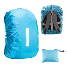 badbowl Backpack Cover, Waterproof Backpack, Rain Cover, Running Bag, Waterproof Cover, Waterproof Design, Reflective Tape, For Work Commutes, School, Work, Climbing, Fishing, Storage Bag, blue