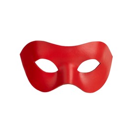 Andracor Venetian Mask - Colombina Liscia Red Venetian Leather Mask