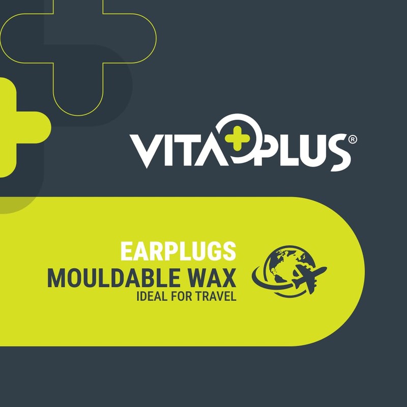 VITAPLUS EARPLUGS - Wax (MOULDABLE) - 3 Pairs