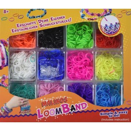 Malinos 302007 - Loom Bands, 4.200 Pieces