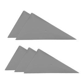 KVAEY 5 PCS Window Tint Squeegee, Automotive Triangle Squeegee Plastic Window Tint Tools, Flexible Corner Scraper for Car Wrapping Window Tinting, Universal Car Accessories (Gray)