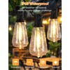 Brightever 200FT Outdoor String Lights with Remote, 2700K/4000K/5000K Selectable LED