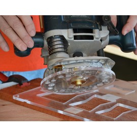 7-in-1 Perfect Butterfly Inlay Router Jig – 14 Precision Cuts (Keys & Mortises) Clear Acrylic Bow Tie Template for Woodworking – Premium Quality