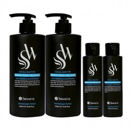 Swaniv Perfect All-in-One 500mlx2 + 100mlx2 Men's Wrinkle Improvement Whitening Cream Skin Essence / 스와니브 퍼팩트 올인원 500mlx2개 +100mlx2개 남성 주름개선 미백크림 스킨에센스