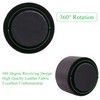 Czzmy Round Leather Art Supply Organizer,Remote Control Holder,360 Degree Spinning,Multi-Functional