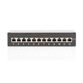 DIGITUS Assmann DN-91612SD-EA Patch Panel Electrical Desktop/Cat 6A / Shielded / 12-Port