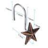 AGPtek Star Decorative Rustic Shower Curtain Hooks for Home Bathroom,