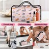 Foldable Cosmetic Bag for Women, Hanging Roll Up Makeup Bag,