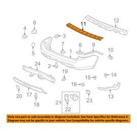 Genuine Honda 71510-SZA-A00ZA Rear Bumper Step