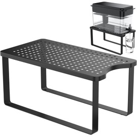 PrimZooty Water Filter Dispenser Stand - 7.7''W x 14.6''D x 6.7''H, Metal Stand Designed For Brita Water Filter, Compatible with ZeroWater, PUR, Waterdrop etc.