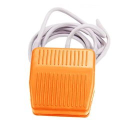 Momentary Foot Pedal Switch with 2m Wire TFS-201 Hands Free Plastic Nonslip On Off AC 250V 10A - Orange