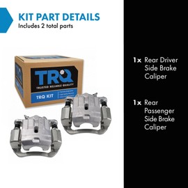 TRQ Rear Brake Caliper Set Compatible with 2013-2016 Scion FR-S 2013-2019 Subaru BRZ 2014-2018 Forester 2010-2014 Legacy Outback 2017-2019 Toyota 86