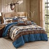ESCA Western Cowboy Comforter Set Queen Size Magna Rustic Brown
